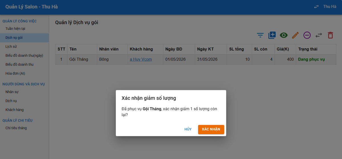 Dịch vụ gói 3